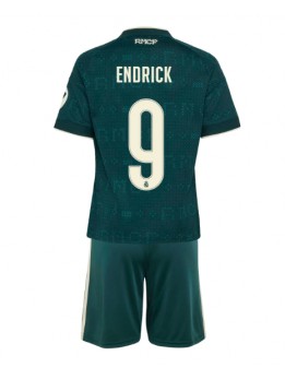 Real Madrid Endrick #9 Replika Borta Kläder Barn 2026-27 Kortärmad (+ byxor)